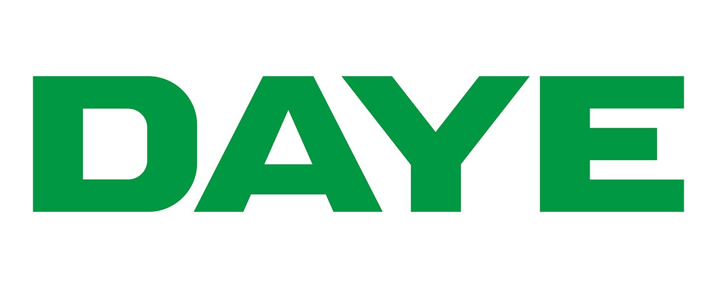 DAYE Logo mit grüner Schrift